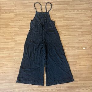 EASEL "Here I Am" Mineral Washed Wide Leg Jumpsuit Womens Size Small Overalls